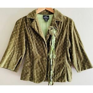 CUTE OLIVE GREEN BLAZER